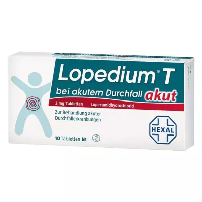 LOPEDIUM Akut ishal tabletleri için T akut, 10 adet