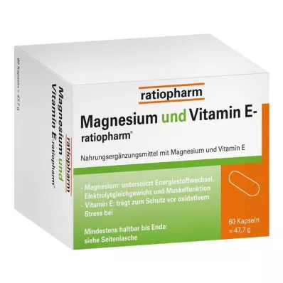 Magnezyum ve E vitamini oranı eczane, 60 adet Magnezyum ve E vitamini oranı eczane, 60 adet