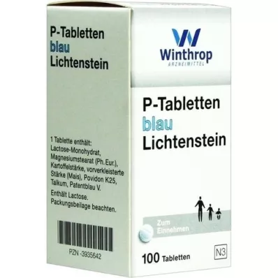 P TABLETTEN mavi 8 mm aralık, 100 adet