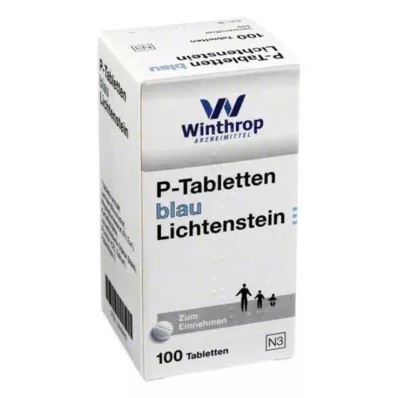 P tabletler mavi 8 mm bölmeli, 100 adet