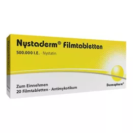 NYSTADERM Film kaplı tabletler, 20 adet
