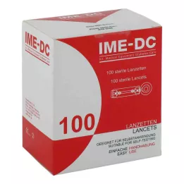 IME-DC Lansman cihazı için lansetler/iğneler, 100 adet