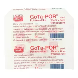 GOTA-POR PU Yara filmi 10x6 cm steril alçı, 1 adet