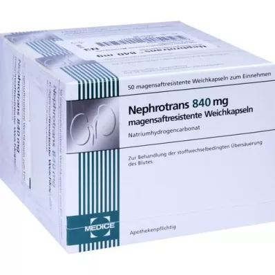 NEPHROTRANS 840 mg enterik kaplı kapsül, 100 adet