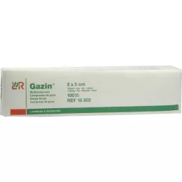 GAZIN Gazlı bez komp. 5x5 cm steril olmayan 16x op, 100 adet
