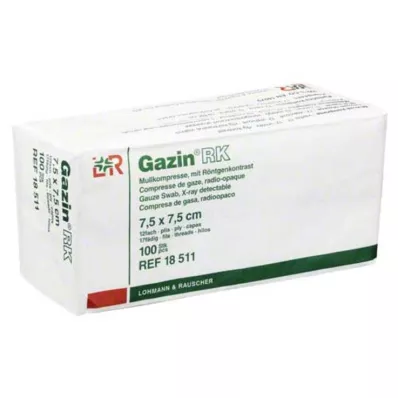 GAZIN Gazlı bez komp. 7,5x7,5 cm steril olmayan 12x RK, 100 adet GAZIN Gazlı bez komp. 7,5x7,5 cm steril olmayan 12x RK, 100 adet
