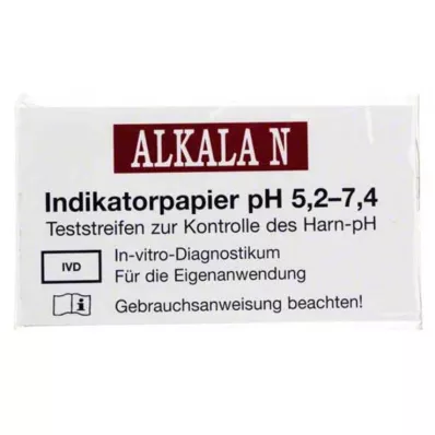 ALKALA N pH gösterge kağıdı, 1 adet ALKALA N pH gösterge kağıdı, 1 adet