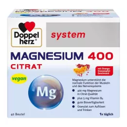 DOPPELHERZ Magnezyum 400 Sitrat sistem granülleri, 40 adet