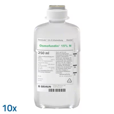 Osmofundin %15 N Ecoflac Pl. infüzyonluk çözelti, 10X250 ml Osmofundin %15 N Ecoflac Pl. infüzyonluk çözelti, 10X250 ml