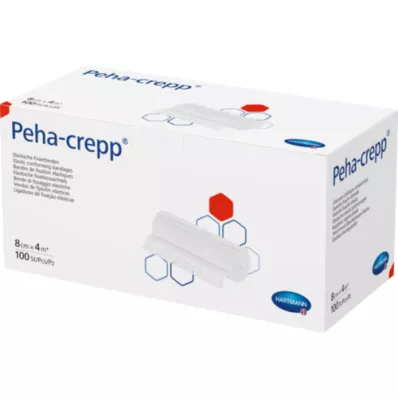 PEHA CREPP Sabitleme bandajı 8 cmx4 m komp.verp., 100 adet
