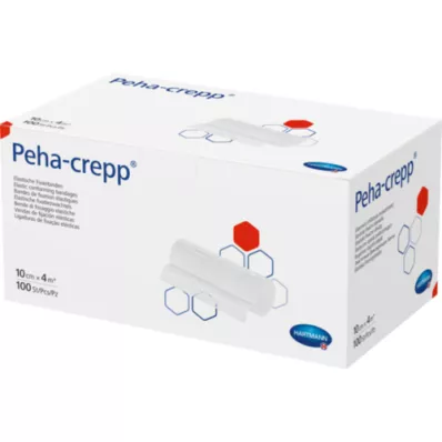 PEHA CREPP Sabitleme bandajı 10 cmx4 m komp.verp., 100 adet