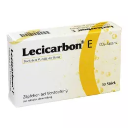 LECICARBON E CO2 Laxans yetişkin fitilleri, 10 adet