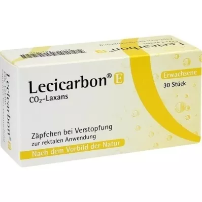 LECICARBON E CO2 Laxans yetişkin fitilleri, 30 adet