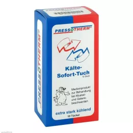 PRESSOTHERM Anında soğuk mendil, 10 adet