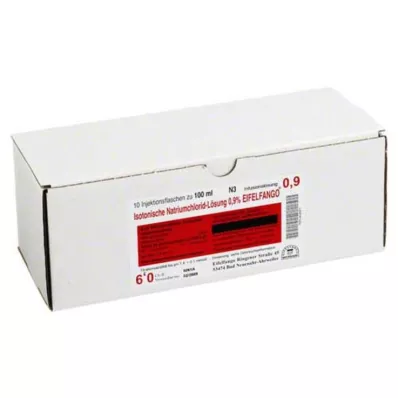 ISOTONISCHE NaCl çözeltisi %0,9 Eifelfango, 10X100 ml