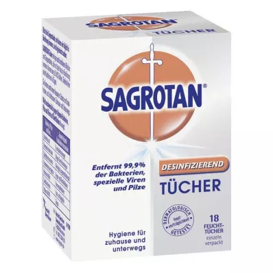SAGROTAN Dezenfektan mendil, 18 adet SAGROTAN Dezenfektan mendil, 18 adet