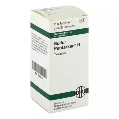 SULFUR PENTARKAN H tabletler, 200 adet