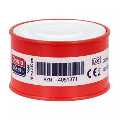 GOTHAPLAST Dokumasız yapışkan bandaj 2,5 cm x 10 m, 1 adet
