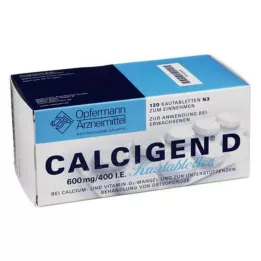 CALCIGEN D 600 mg/400 I.U. Çiğneme Tableti, 120 Kapsül