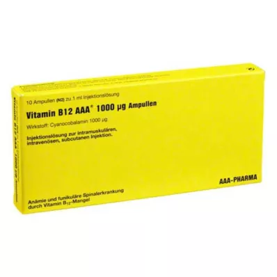 VITAMIN B12 AAA 1000 μg ampul, 10X1 ml