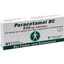 PARACETAMOL BC 500 mg tablet, 10 adet