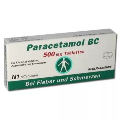 PARACETAMOL BC 500 mg tablet, 10 adet