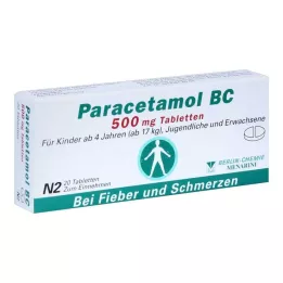 PARACETAMOL BC 500 mg tablet, 20 adet