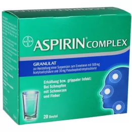 ASPIRIN COMPLEX Btl.w.Gran.z.Herst.e.Susp.z.Einn., 20 adet