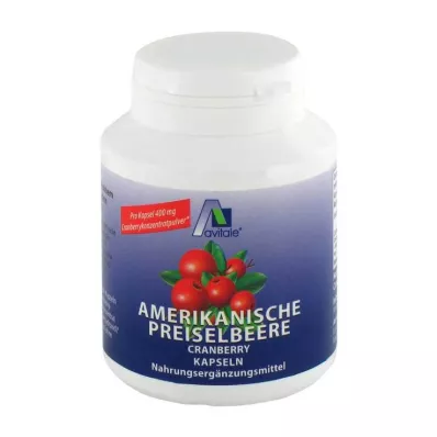 PREISELBEERE Amerikan 400 mg kapsül, 100 adet PREISELBEERE Amerikan 400 mg kapsül, 100 adet