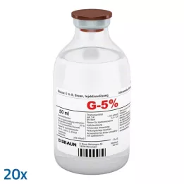 GLUCOSE Enjeksiyon için %5 B.Braun çözeltisi, 20X50 ml