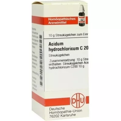 ACIDUM HYDROCHLORICUM C 200 globül, 10 g