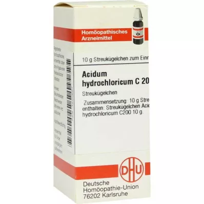 ACIDUM HYDROCHLORICUM C 200 globül, 10 g ACIDUM HYDROCHLORICUM C 200 globül, 10 g
