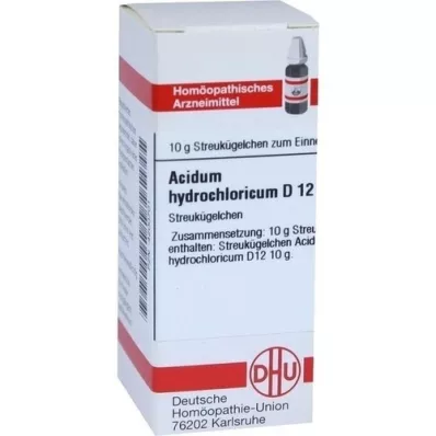 ACIDUM HYDROCHLORICUM D 12 globül, 10 g