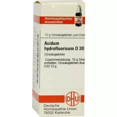 ACIDUM HYDROFLUORICUM D 30 globül, 10 g