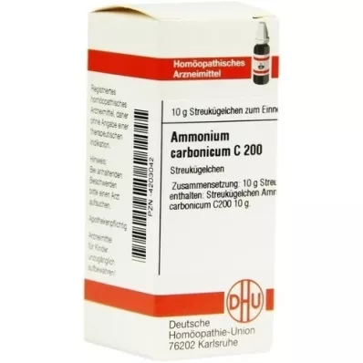 AMMONIUM CARBONICUM C 200 globül, 10 g