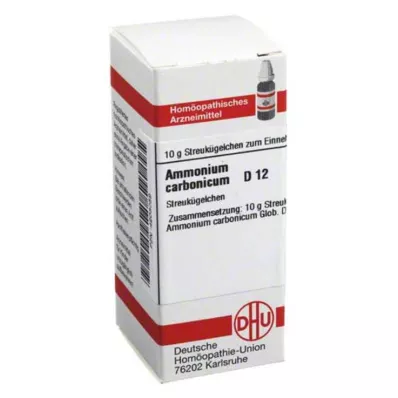 AMMONIUM CARBONICUM D 12 globül, 10 g