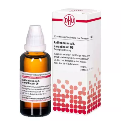 ANTIMONIUM SULFURATUM aurantiacum D 6 seyreltme, 50 ml