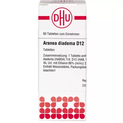 ARANEA DIADEMA D 12 Tablet, 80 Kapsül