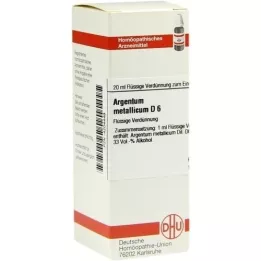 ARGENTUM METALLICUM D 6 seyreltme, 20 ml