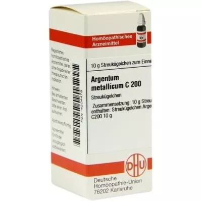 ARGENTUM METALLICUM C 200 globül, 10 g