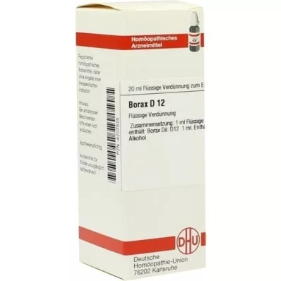 BORAX D 12 seyreltme, 20 ml