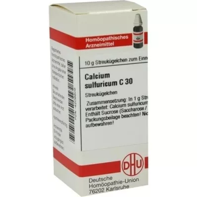 CALCIUM SULFURICUM C 30 globül, 10 g
