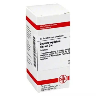 CUPRUM OXYDATUM nigrum D 4 tablet, 80 adet