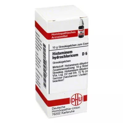 HISTAMINUM hydrochloricum D 6 globül, 10 g HISTAMINUM hydrochloricum D 6 globül, 10 g