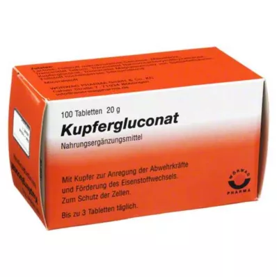 KUPFERGLUCONAT Tabletler, 100 adet KUPFERGLUCONAT Tabletler, 100 adet