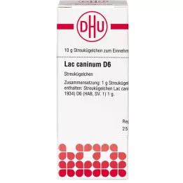 LAC CANINUM D 6 globül, 10 g