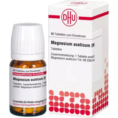 MAGNESIUM ACETICUM D 6 Tablet, 80 Kapsül