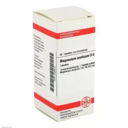 MAGNESIUM ACETICUM D 6 Tablet, 80 Kapsül