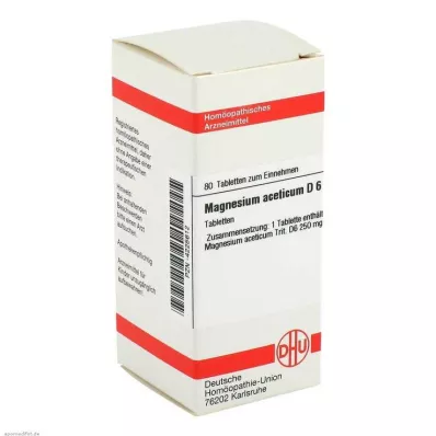 MAGNESIUM ACETICUM D 6 Tablet, 80 Kapsül