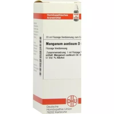 MANGANUM ACETICUM D 6 seyreltme, 20 ml